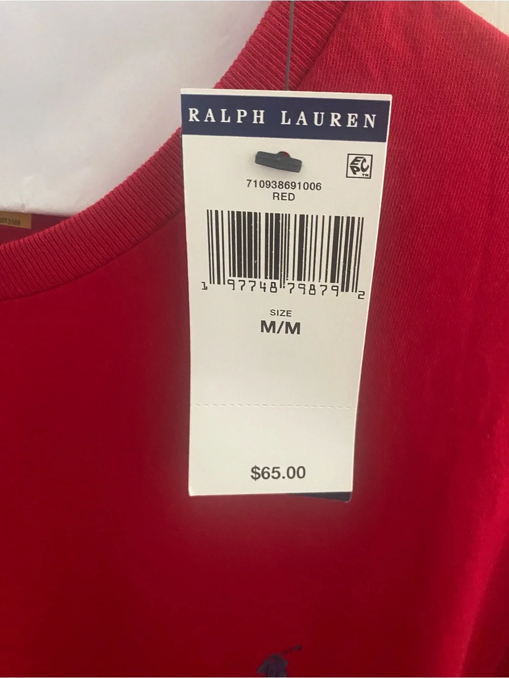 Ralph Lauren Men’s Red Long-Sleeve Crewneck Shirt